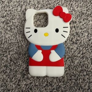 iPhone 16 Pro Max Blue and Red 3D Hello Kitty Case